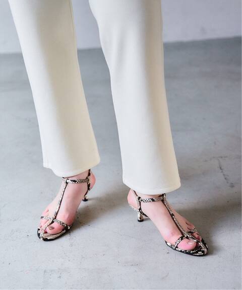 Grise 5cmレザーtストラップサンダル Le Talon ル タロン 公式のファッション通販 Baycrew S Store