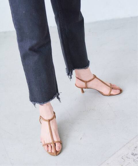 Grise 5cmレザーtストラップサンダル Le Talon ル タロン 公式のファッション通販 Baycrew S Store