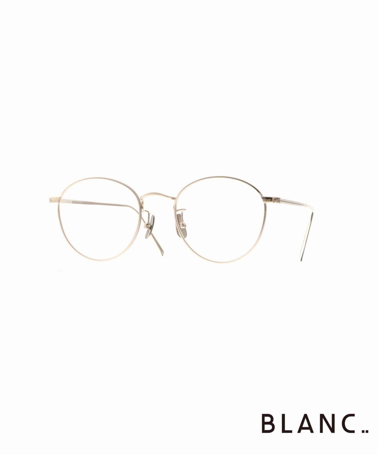 BLANC../ブラン】別注 BM007LI CHAMPAGNE GOLD ex（メガネ）｜EYETHINK 