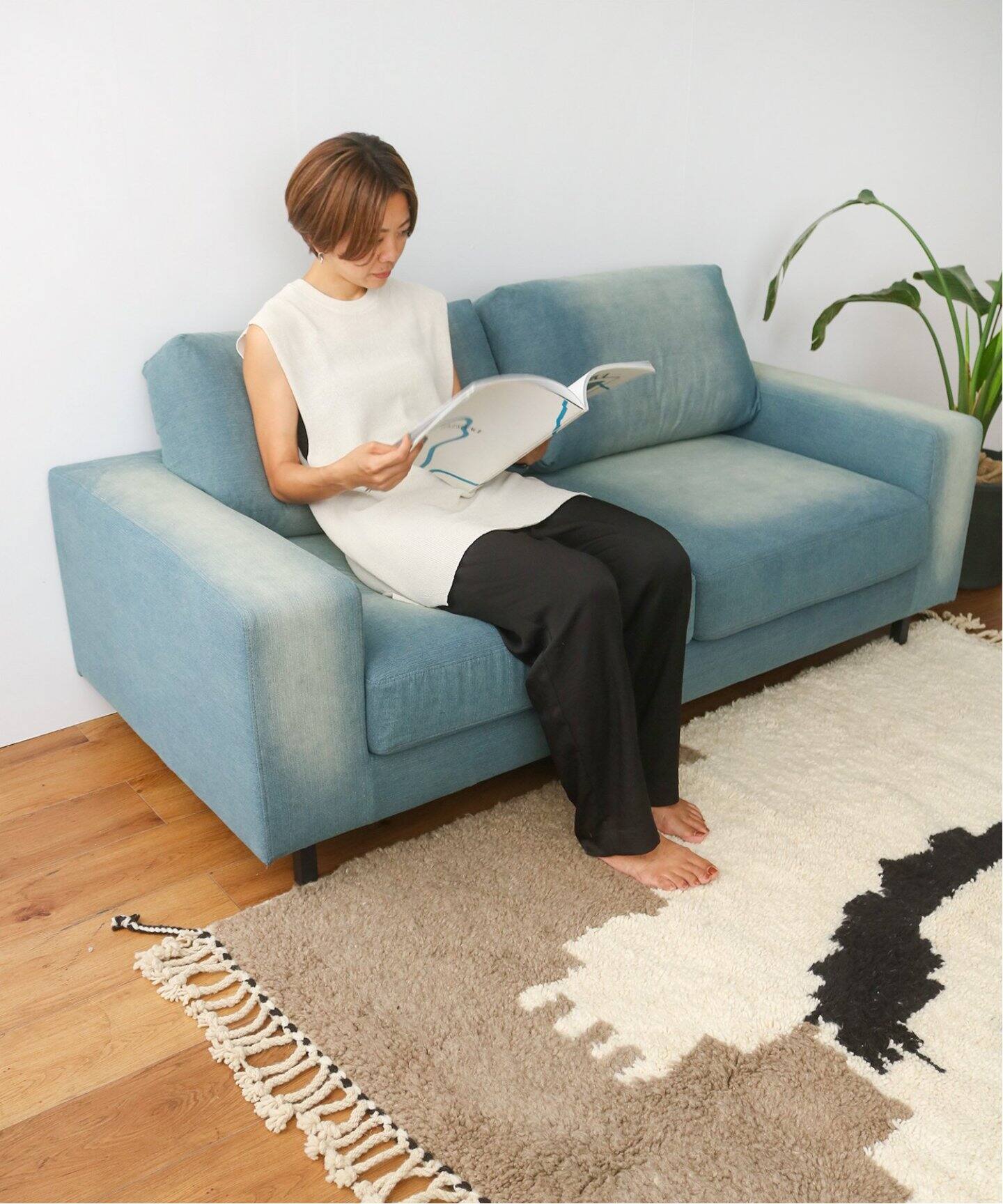 予約 大型商品 Austin Sofa 2p Basic Denim オースティン ソファ 2シーター Journal Standard Furniture ジャーナルスタンダード ファニチャー 公式のファッション通販 Baycrew S Store