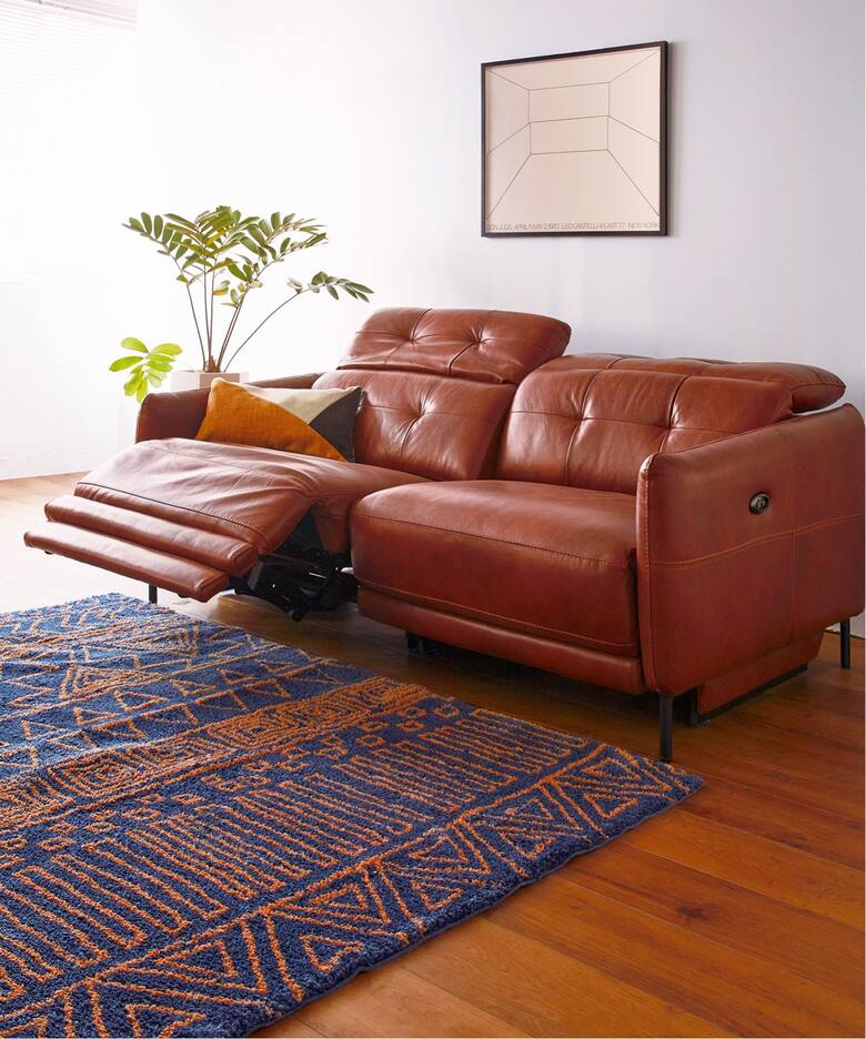 大型商品》SHEFFIELD RECLINING SOFA LEATHER RB シェフィールド 電動 