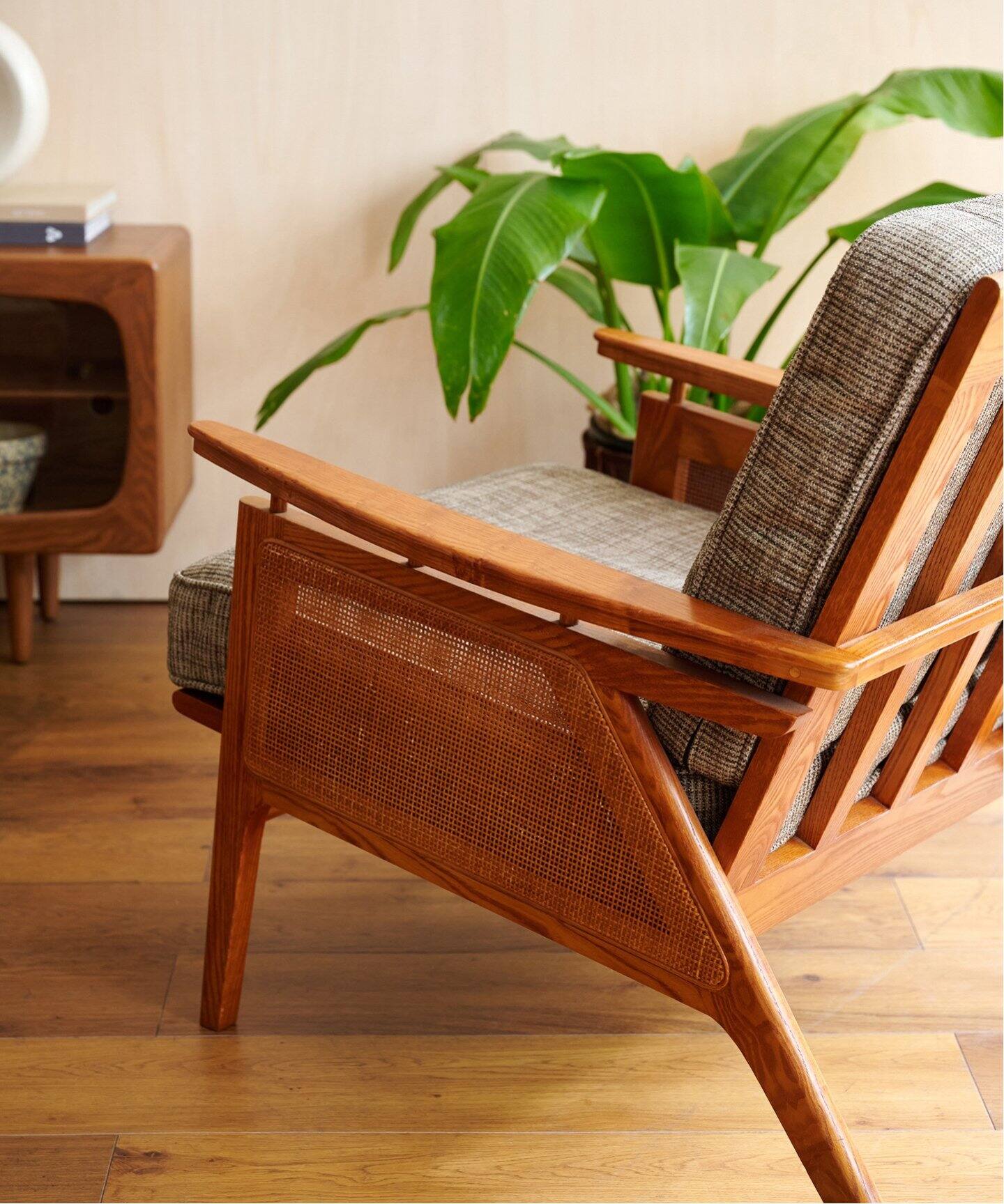 大型商品》WICKER LOUNGE CHAIR ウィッカーラウンジチェア（ソファ 