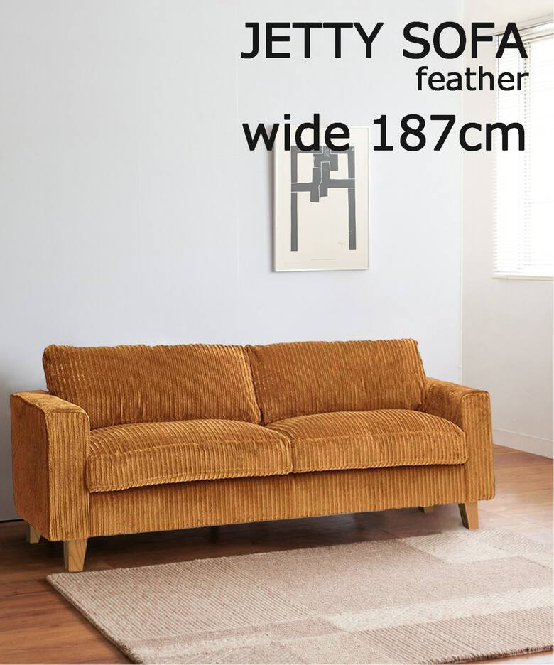 大型商品》 JETTY feather SOFA 2.5P AC-07 ジェティーフェザーソファ 