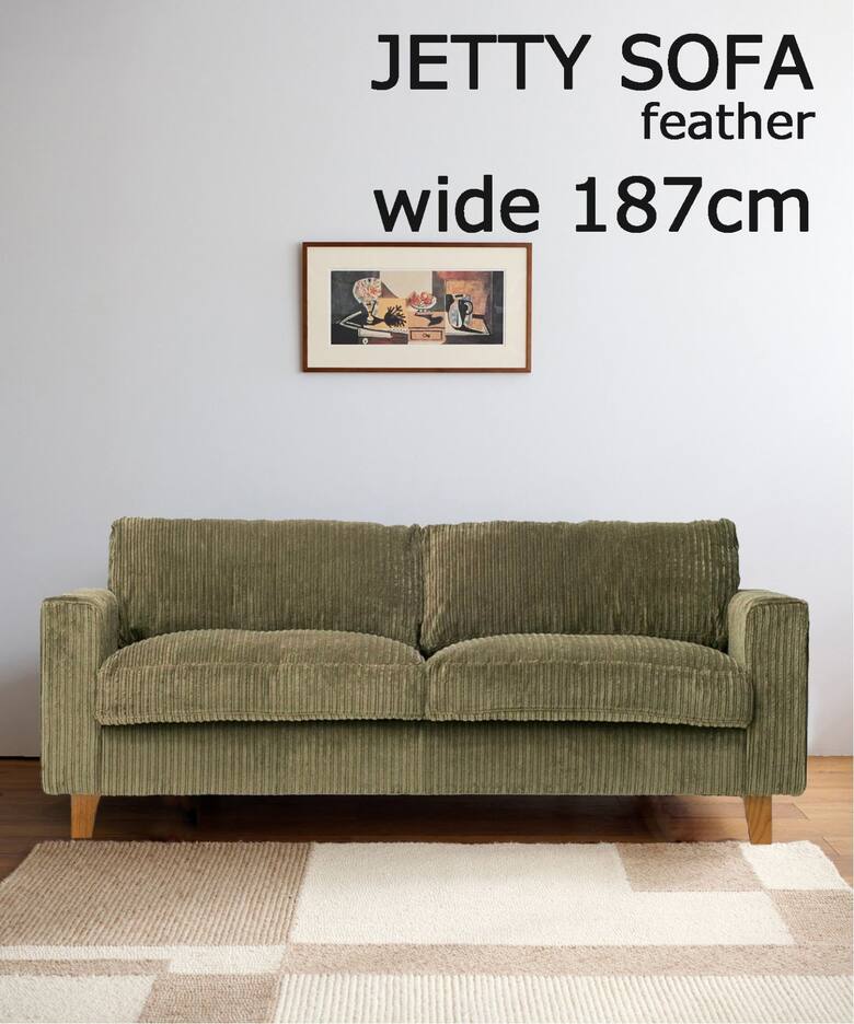 大型商品》 JETTY feather SOFA 2.5P AC-07 ジェティーフェザーソファ 