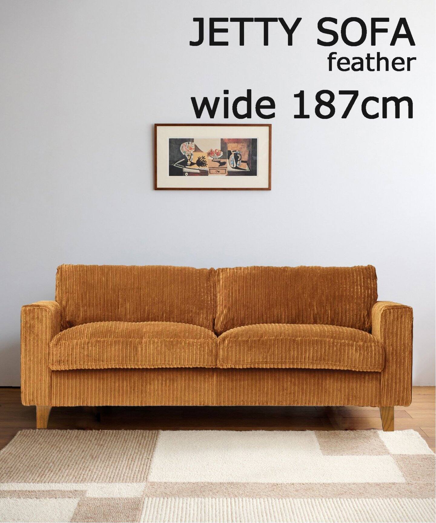 大型商品》 JETTY feather SOFA 2.5P AC-07 ジェティーフェザーソファ 
