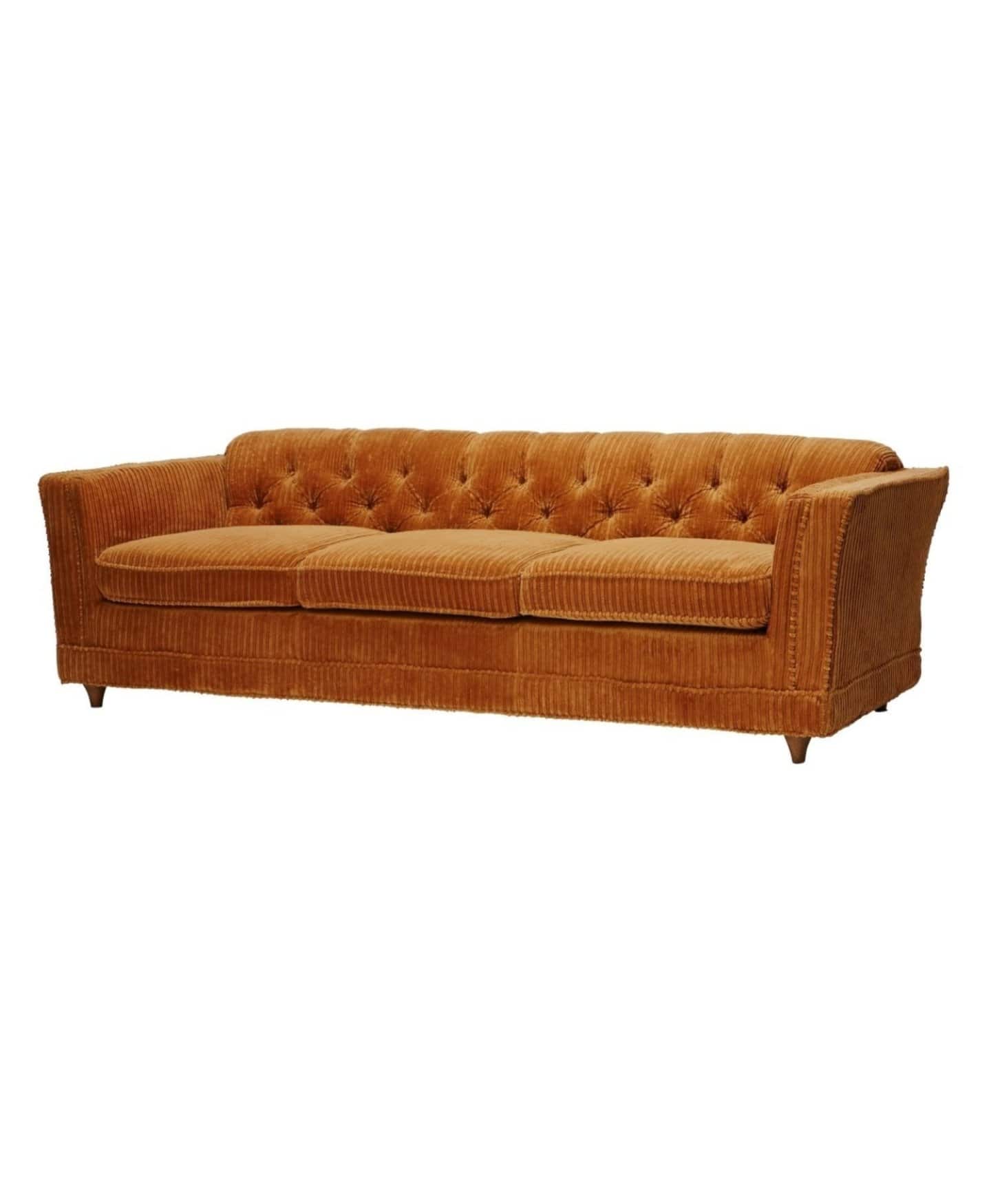 【ウエ】ソファ3P 大型商品》LAKEWOOD SOFA 3P マスタードW214 レイクウッドソファ