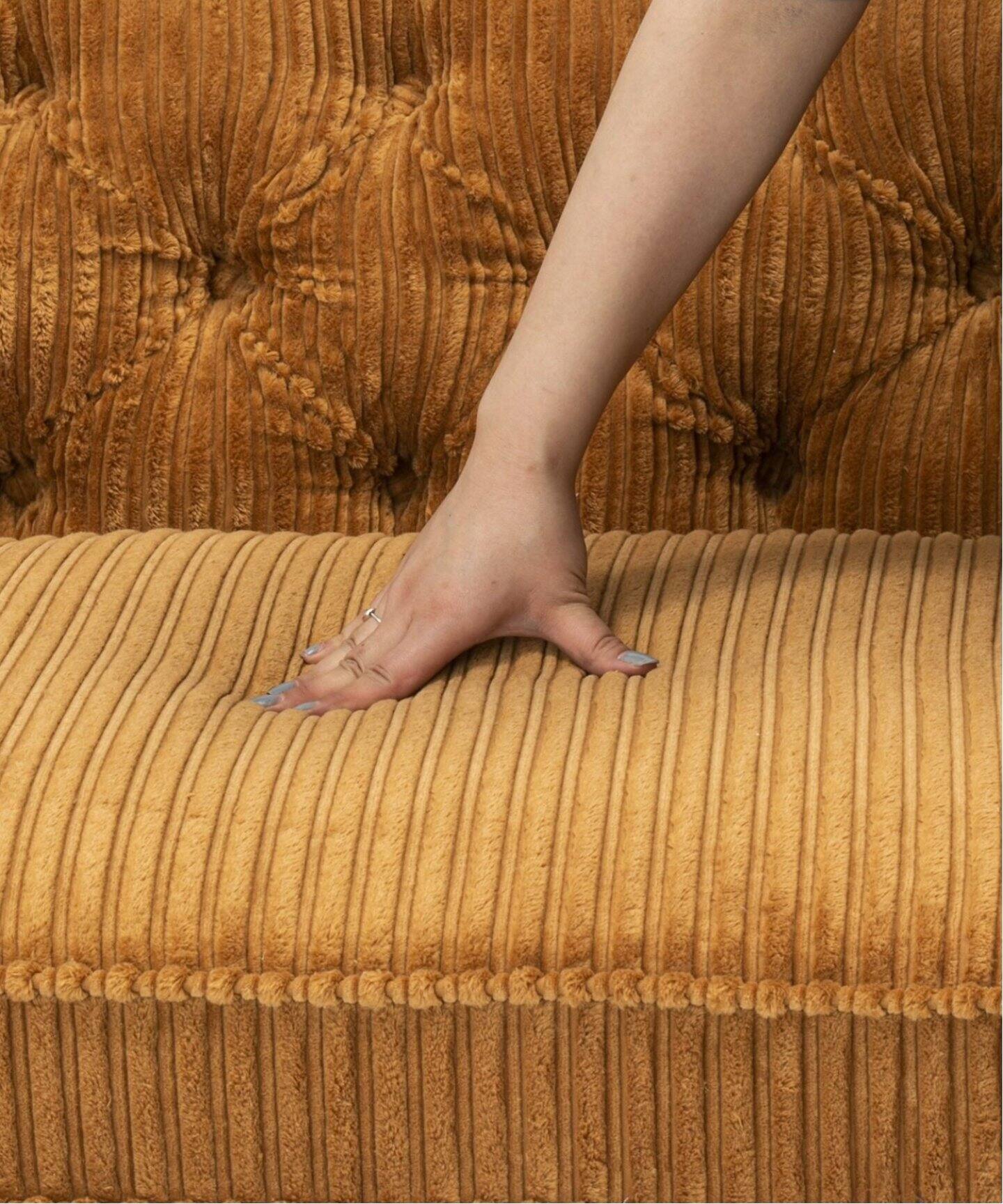 大型商品》LAKEWOOD SOFA 3P マスタードW214 レイクウッドソファ
