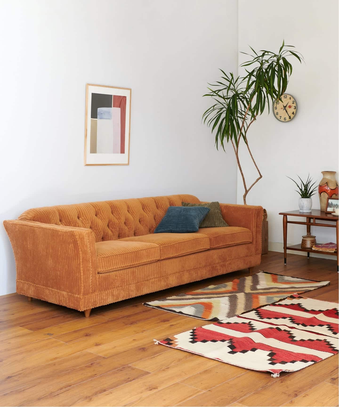 大型商品》LAKEWOOD SOFA 3P マスタードW214 レイクウッドソファ