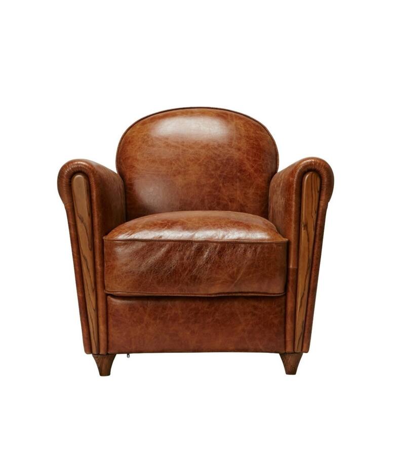 大型商品》OAKS CLUB CHAIR(crack) オークスクラブチェア（ソファ 