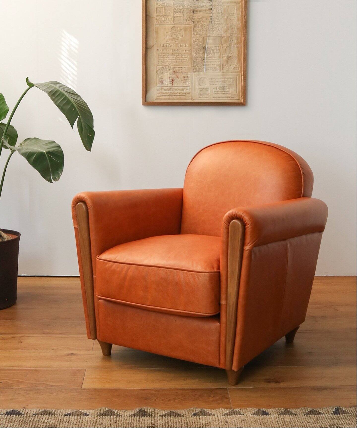 大型商品》OAKS CLUB CHAIR(smooth) オークスクラブチェア 2nd（ソファ 