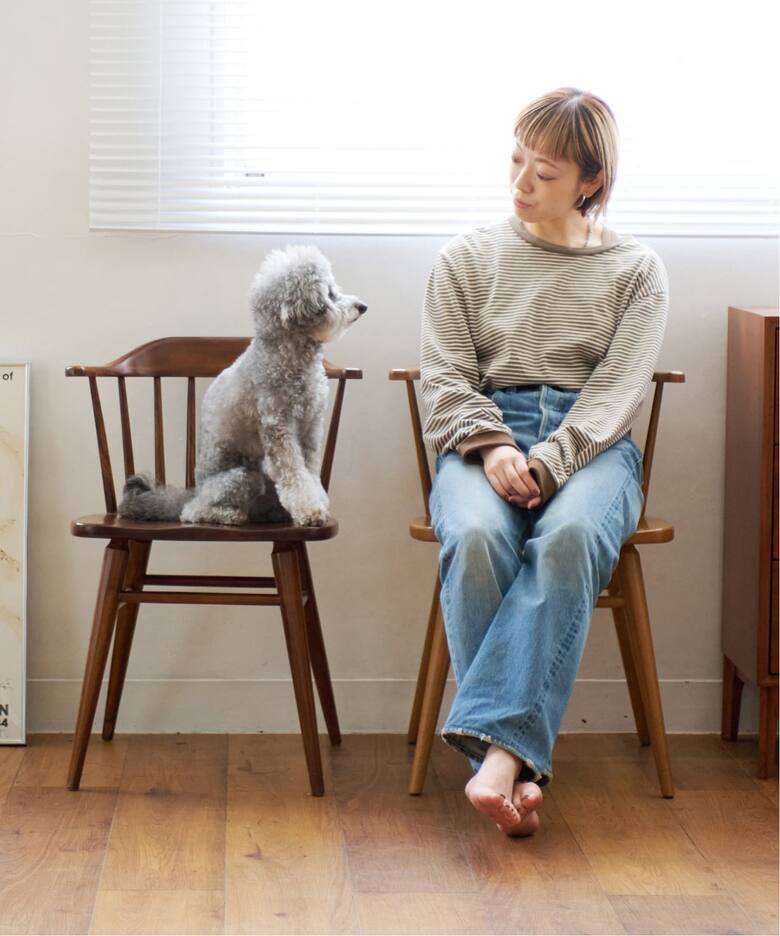 中型商品》WINDAN SIDE CHAIR BR ウィンダンサイドチェア ブラウン 