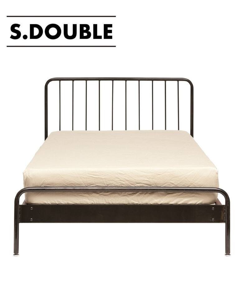大型商品》SENS BED LIGHT BROWN SD サンクベッド セミダブル（ベッド 