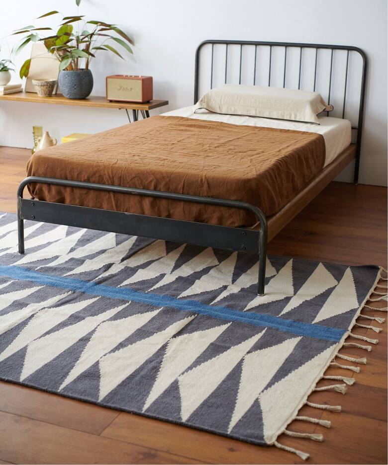 大型商品》SENS BED LIGHT BROWN SD サンクベッド セミダブル（ベッド 