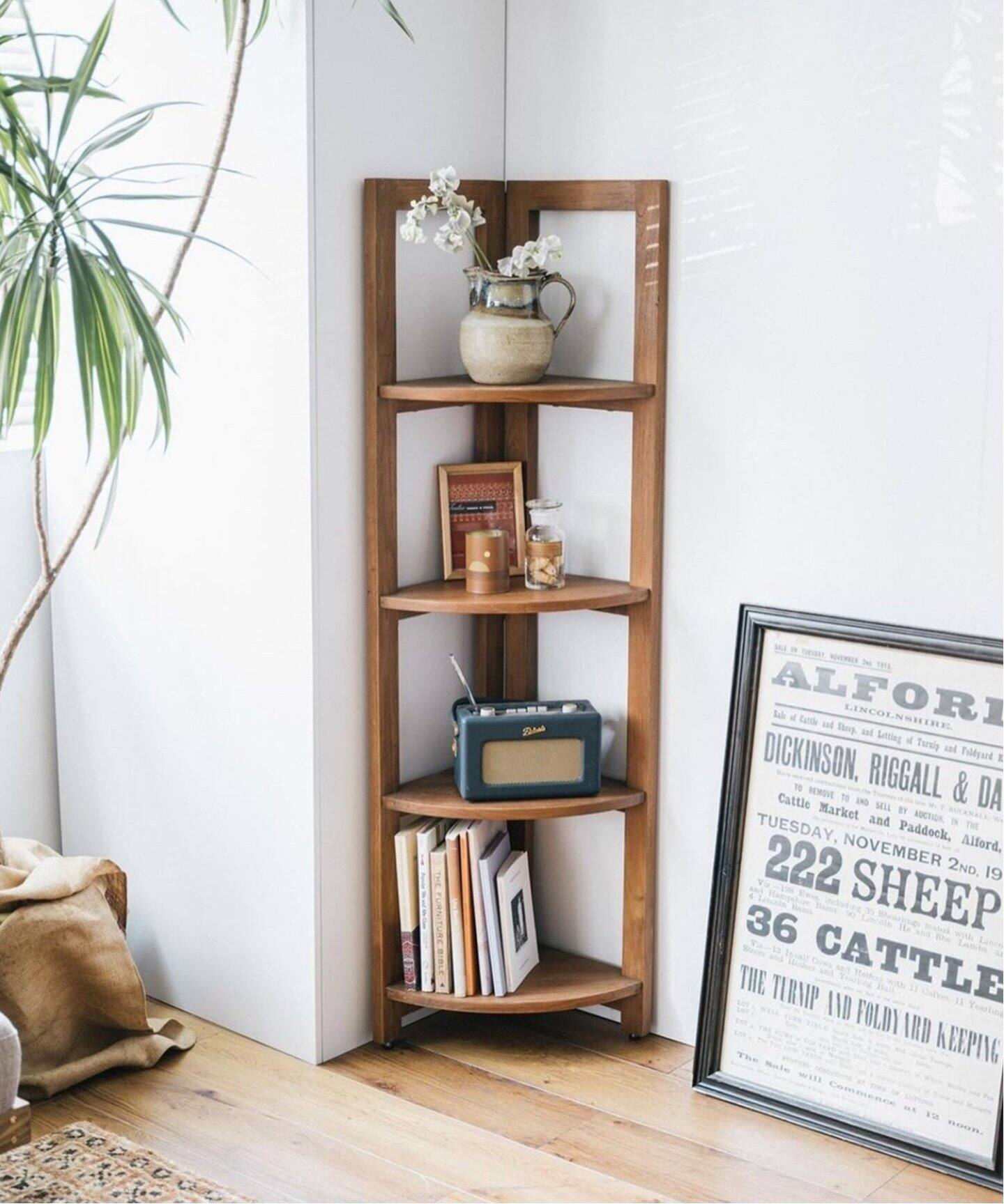 中型商品》TROY CORNER SHELF L トロイコーナーシェルフ（収納家具  