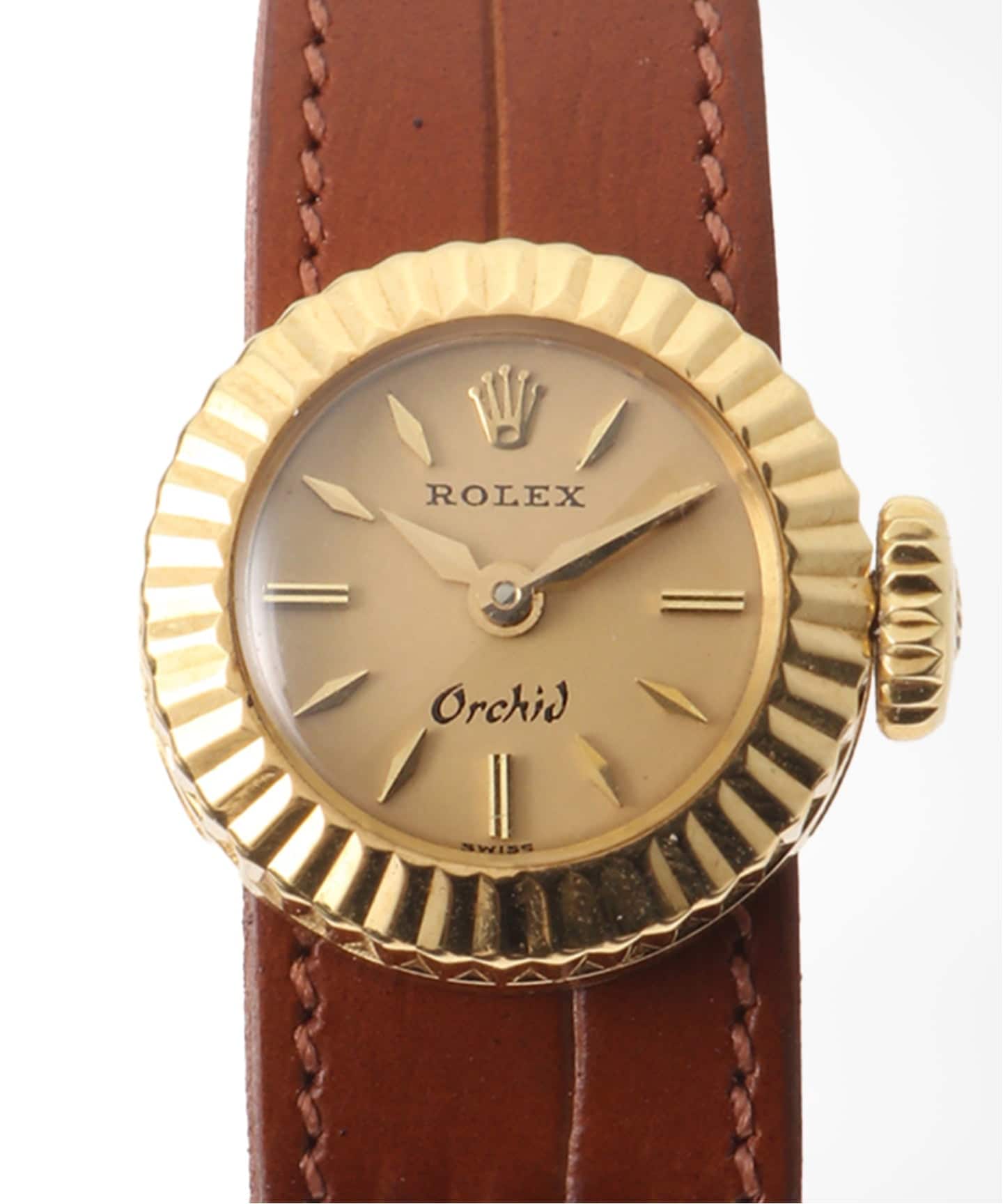 ROLEX Chameleon Ohchid / Fluted 18K YG（ヴィンテージ）｜HIROB