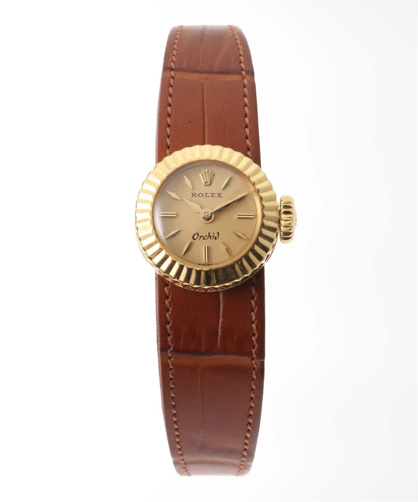 ROLEX Chameleon Ohchid / Fluted 18K YG（ヴィンテージ）｜HIROB