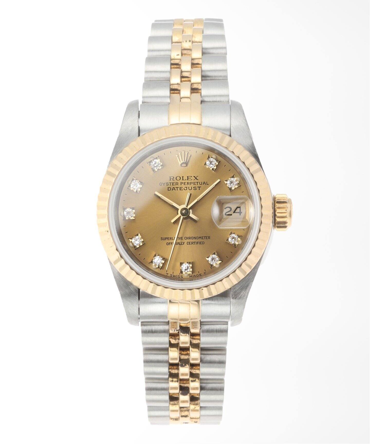 ROLEX / ロレックス】Oyster combination 10point diamond
