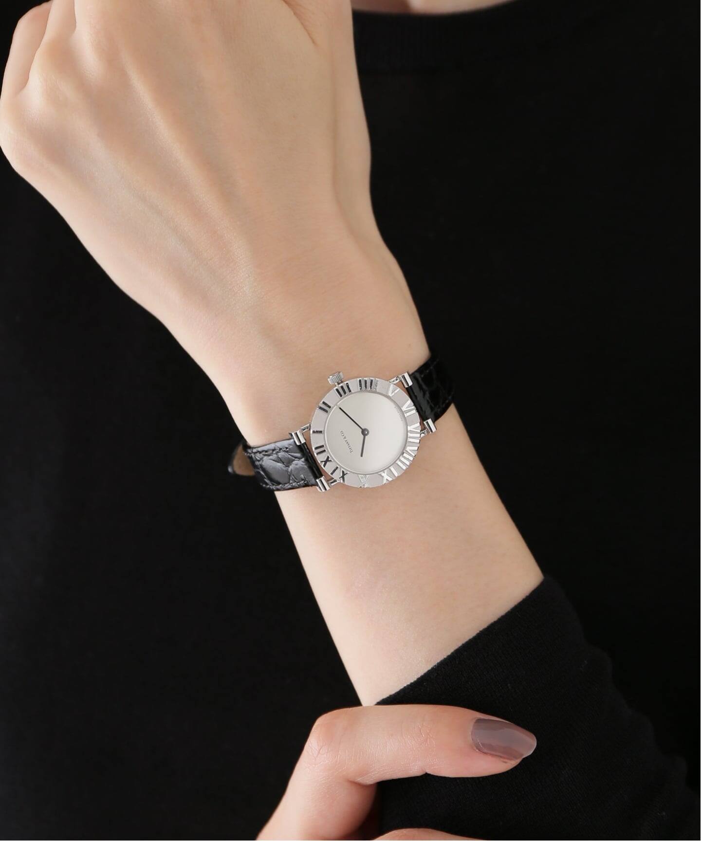 時計 Tiffany&Co. Atlas round ティファニー ｜TIFFANY & Co.｜アトラスラウンド｜クォーツ・1990年代