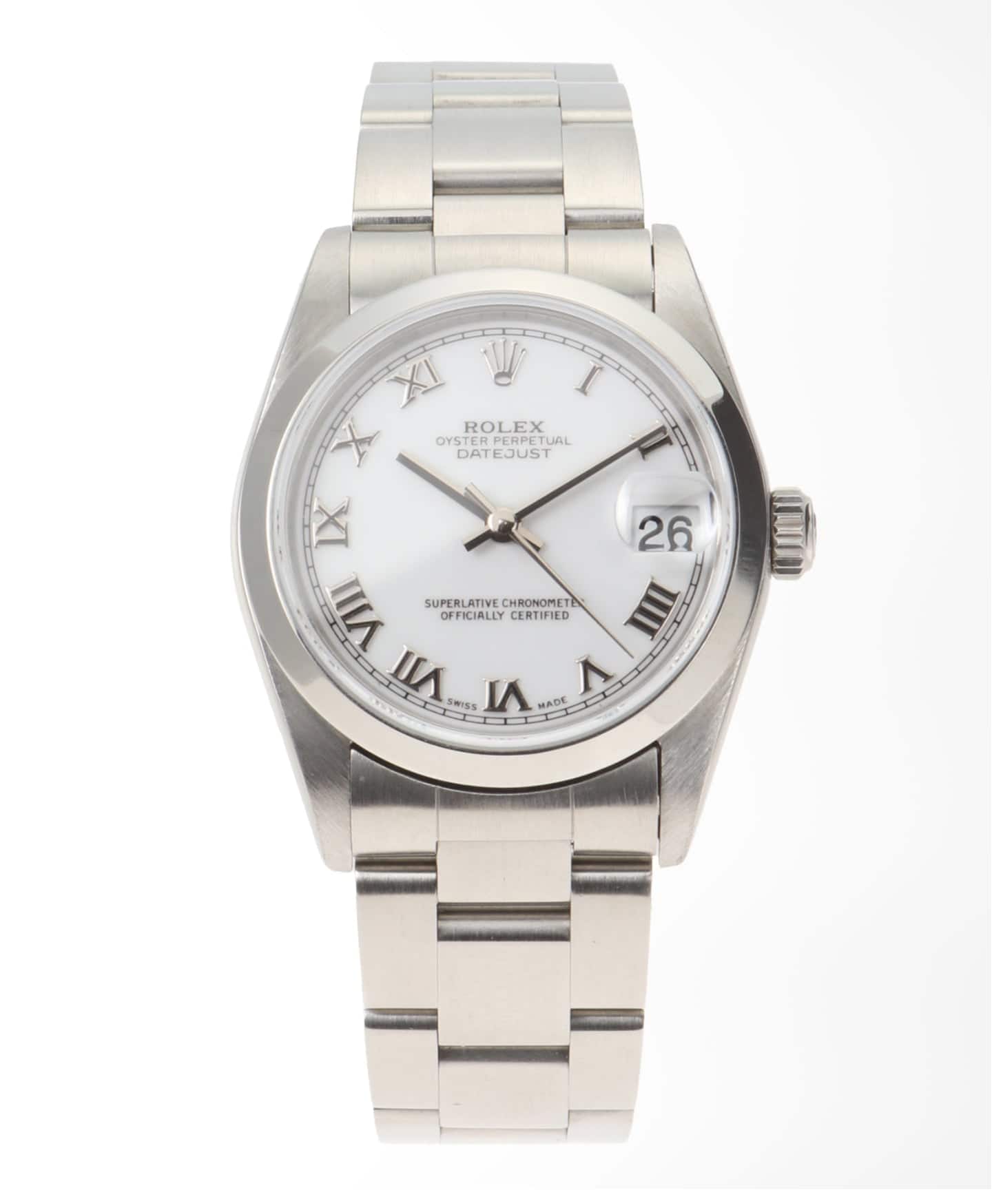 ROLEX Oyster Datejust White roman / Boys（ヴィンテージ）｜HIROB