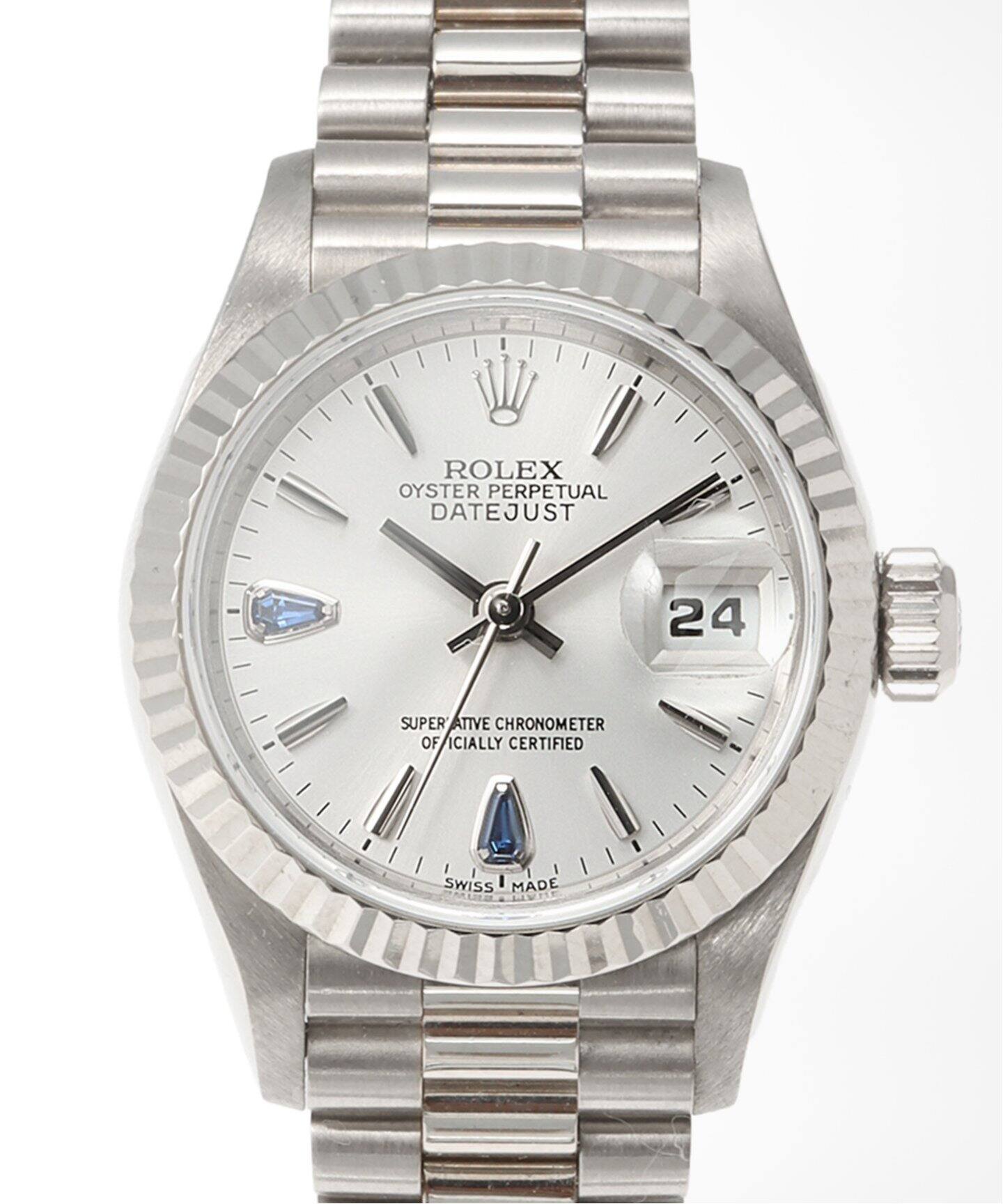 ロレックス OYSTER PERPETUALDATE JUST Rolex】Oyster Perpetual Datejust 2P Sapphire/ Concealed