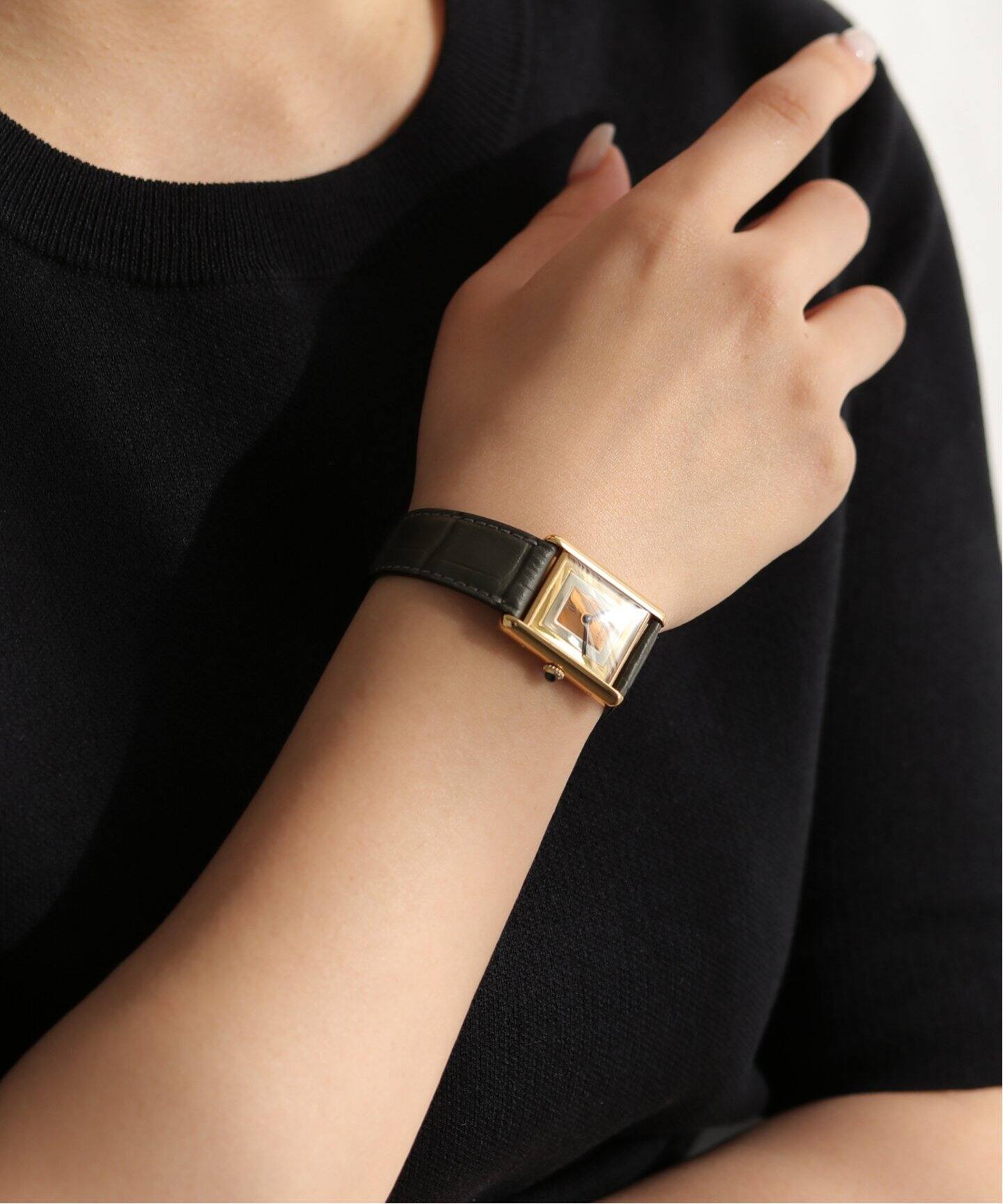 Cartier / カルティエ】must de Cartier Tank LM 3gold square 
