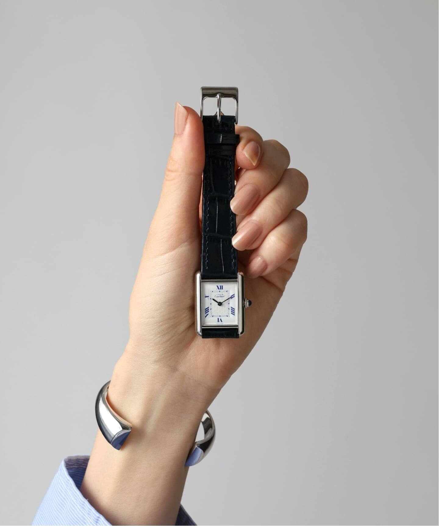 Cartier / カルティエ】must de Cartier Tank MM Even index / Silver