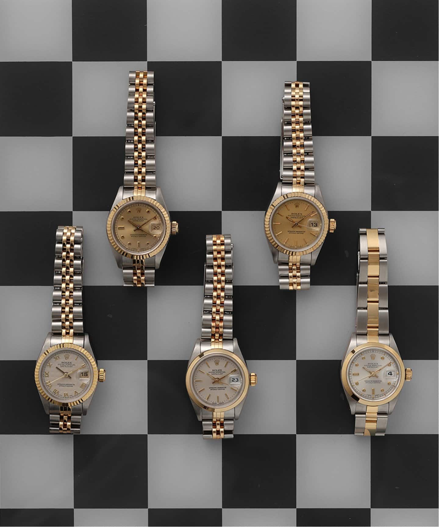 ROLEX Oyster Datejust Dot index Combination（ヴィンテージ）｜HIROB