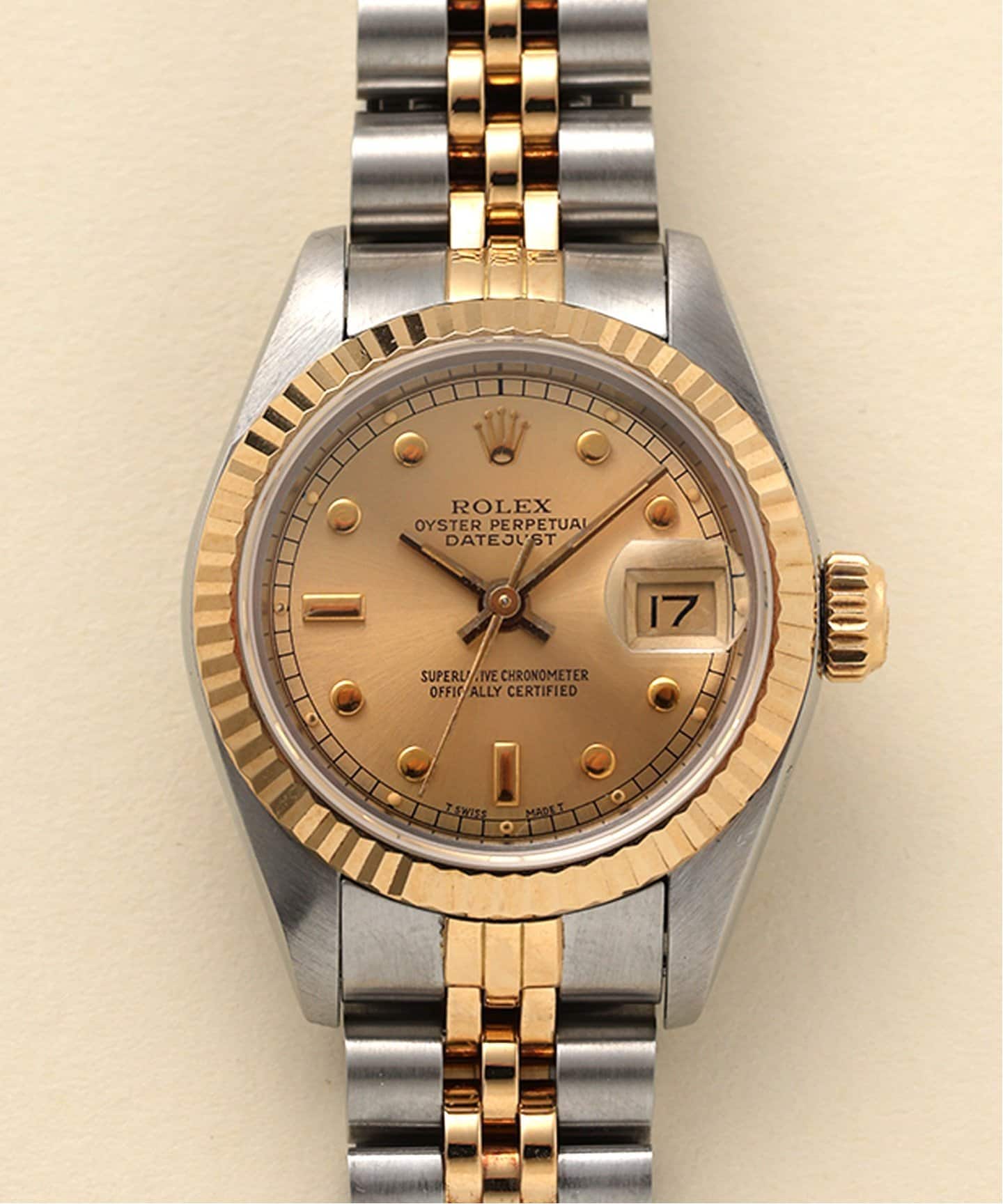 ROLEX Oyster Datejust Dot index Combination（ヴィンテージ）｜HIROB