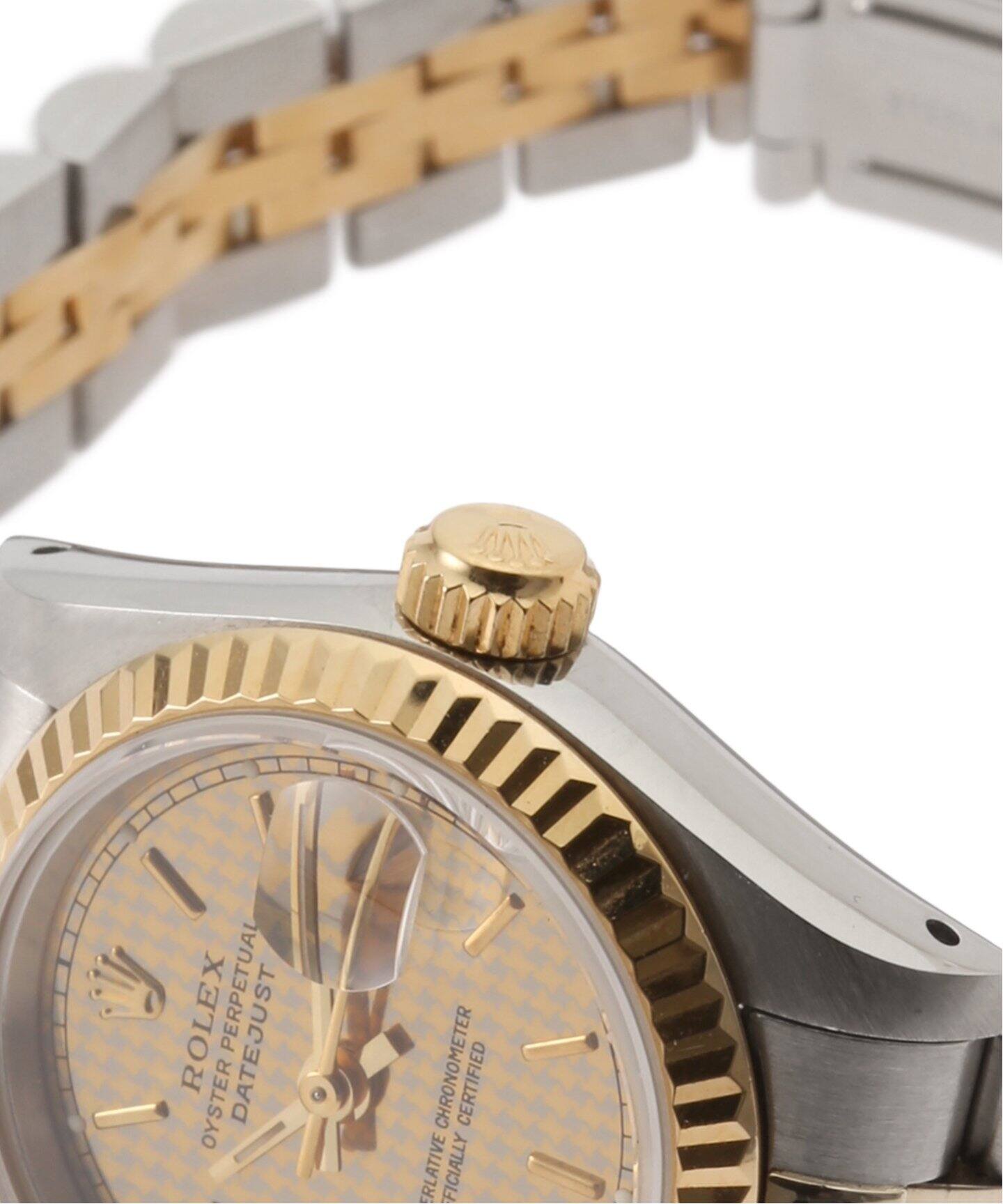 ROLEX Oyster Datejust Houndstooth Combination（ヴィンテージ