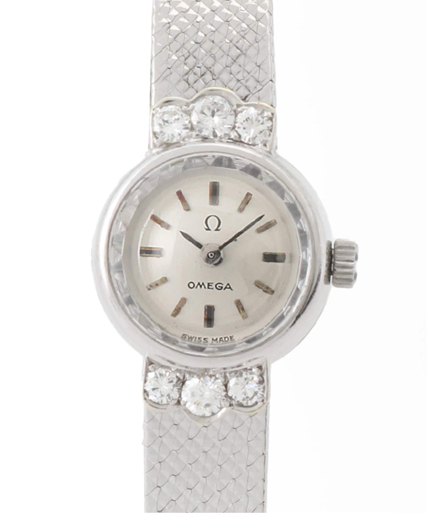 OMEGA Cut glass / Integrated 18K WG Diamond（ヴィンテージ