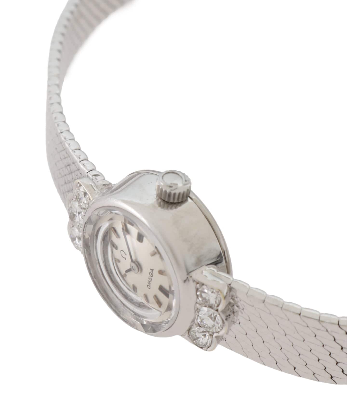 OMEGA Cut glass / Integrated 18K WG Diamond（ヴィンテージ）｜HIROB