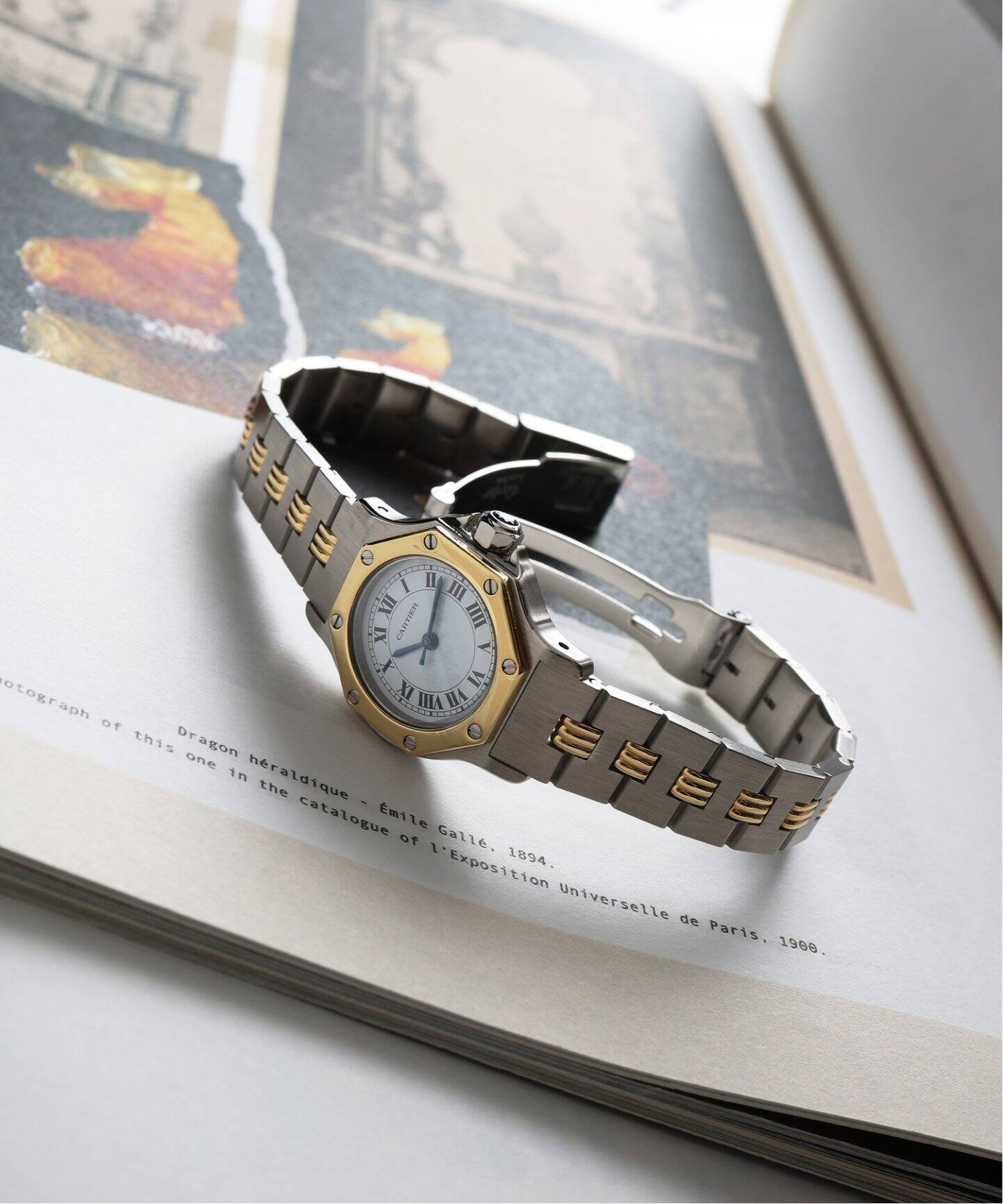 Cartier / カルティエ】Santos Octagon SM ゴドロンブレス 自動巻き 