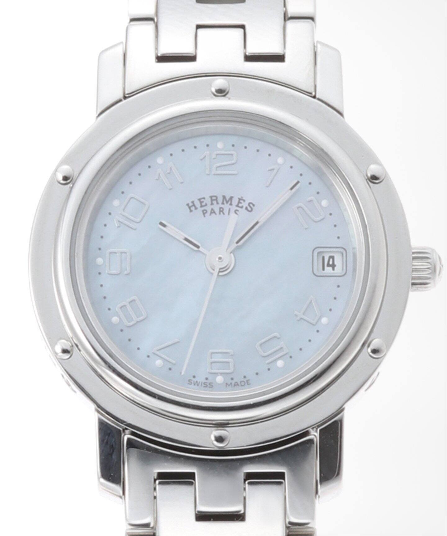 HERMES / エルメス】Clipper Nacre ブルーシェルダイヤル【 ウォッチ 