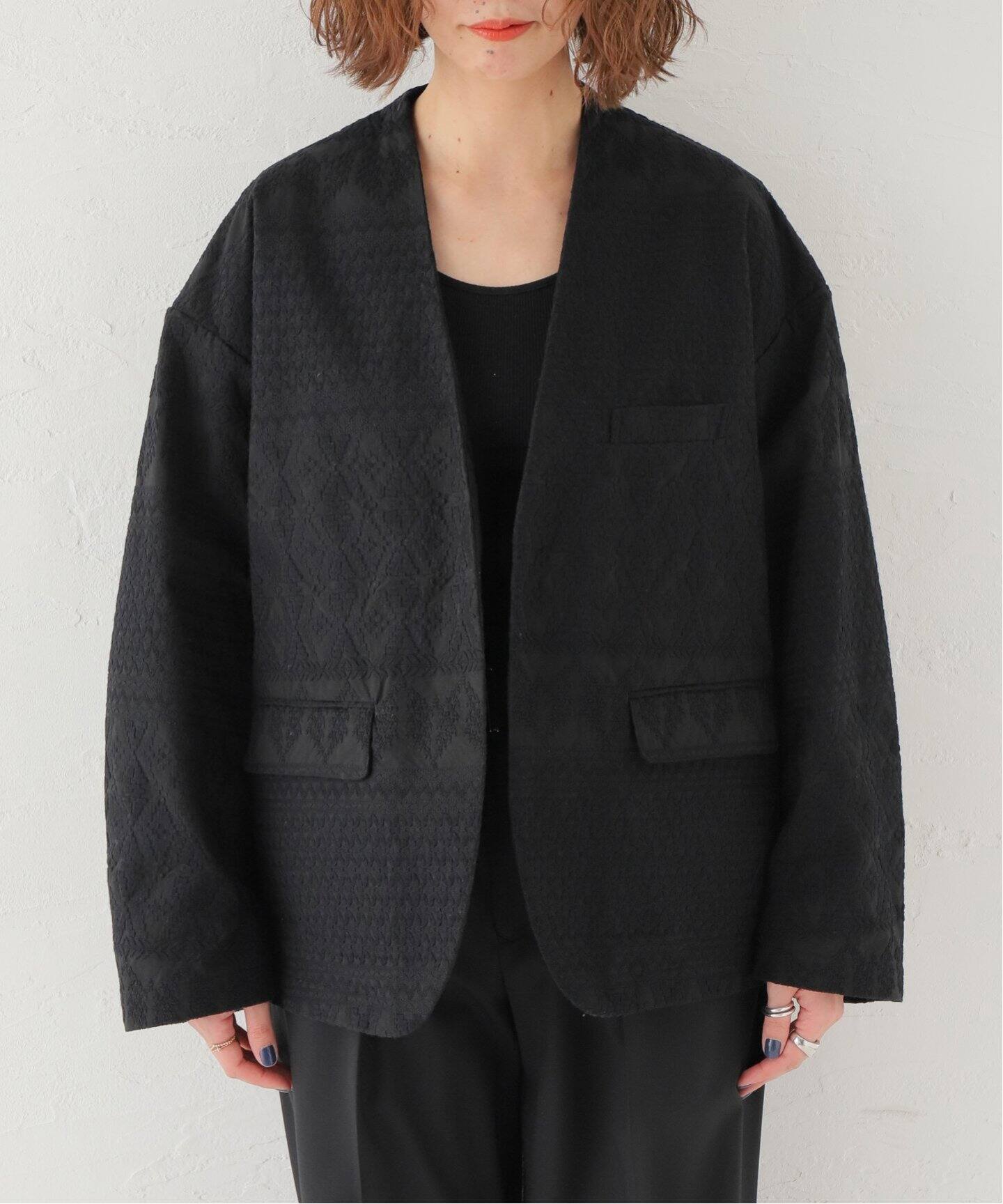 SEEALL/シーオール】EXTRAOVER COLLARLESS ジャケット（その他  