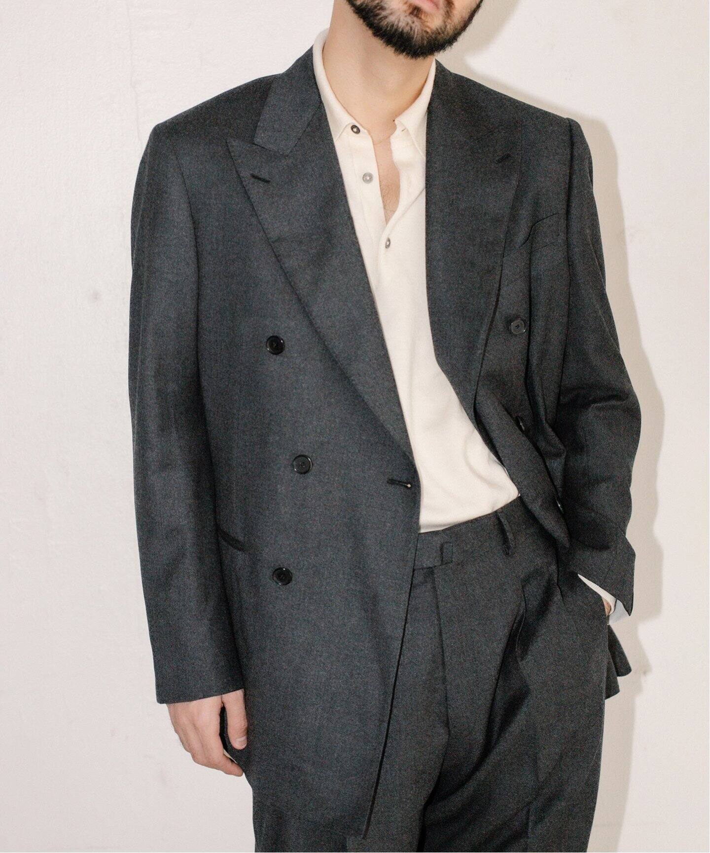 CARUSO / カルーゾ】Double Breasted JKT（テーラードジャケット）｜L  