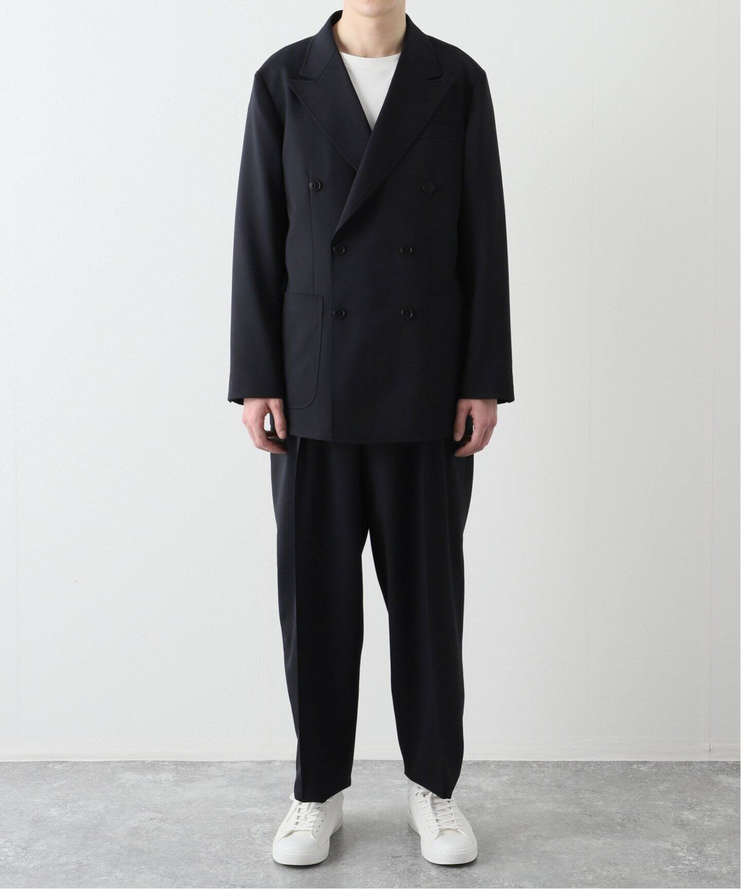 LE / エルイー】WOOL DOUBLE JACKET（テーラードジャケット）｜L 