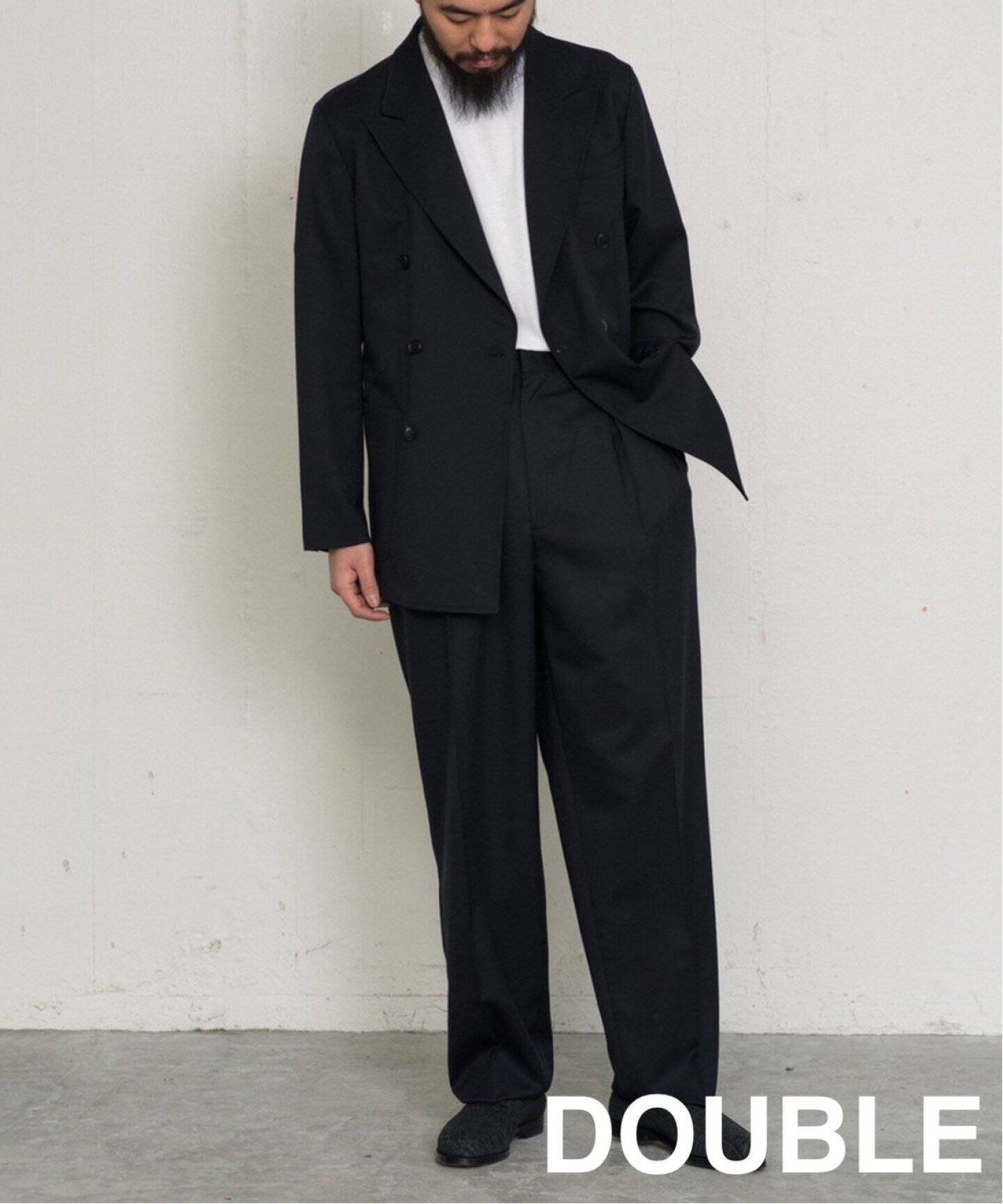 LE / エルイー】WOOL DOUBLE JACKET（テーラードジャケット）｜L 