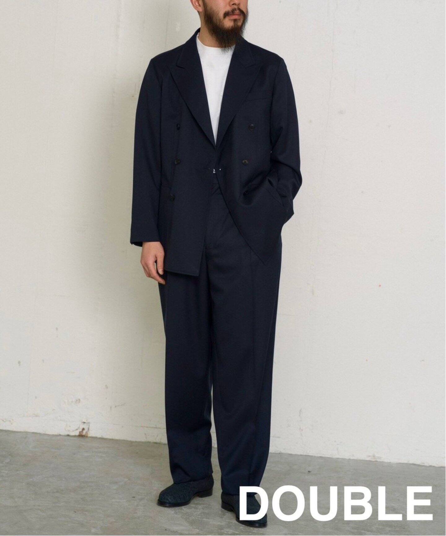 LE / エルイー】WOOL DOUBLE JACKET（テーラードジャケット）｜L  