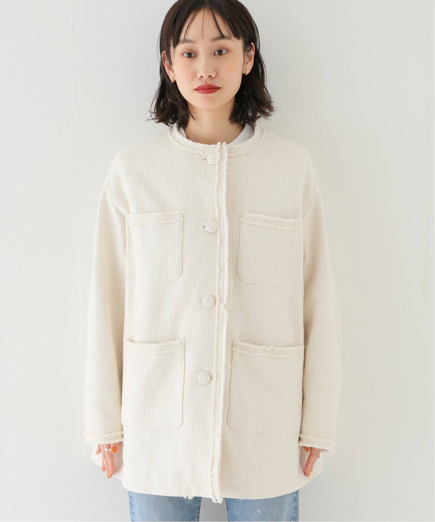 Shinzone / シンゾーン】TWEED JACKET（ノーカラージャケット）｜BOICE 