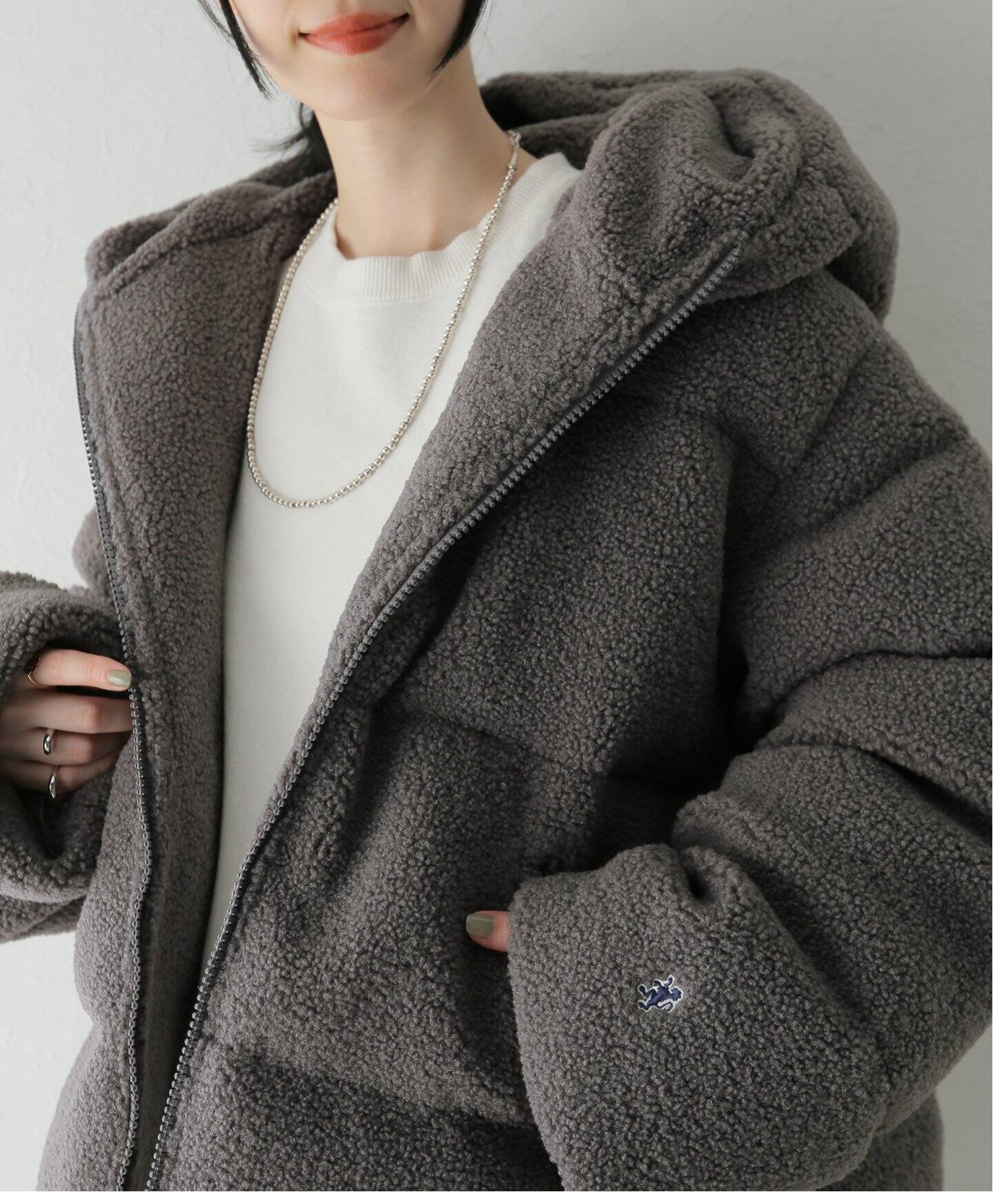 GYMPHLEX / ジムフレックス 】BOA DOWN HOODED SHORT JACKET（ダウン 