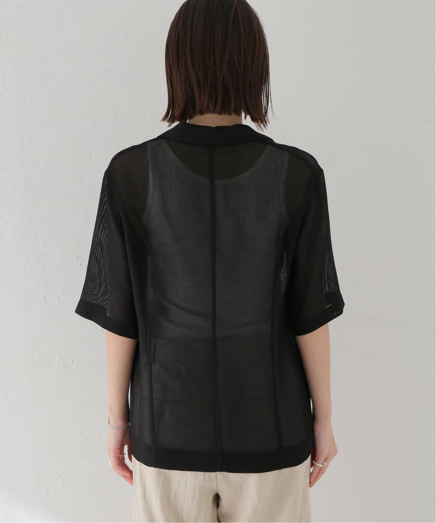 CLANE / クラネ】MESH HALF SLEEVE JACKET（テーラードジャケット  