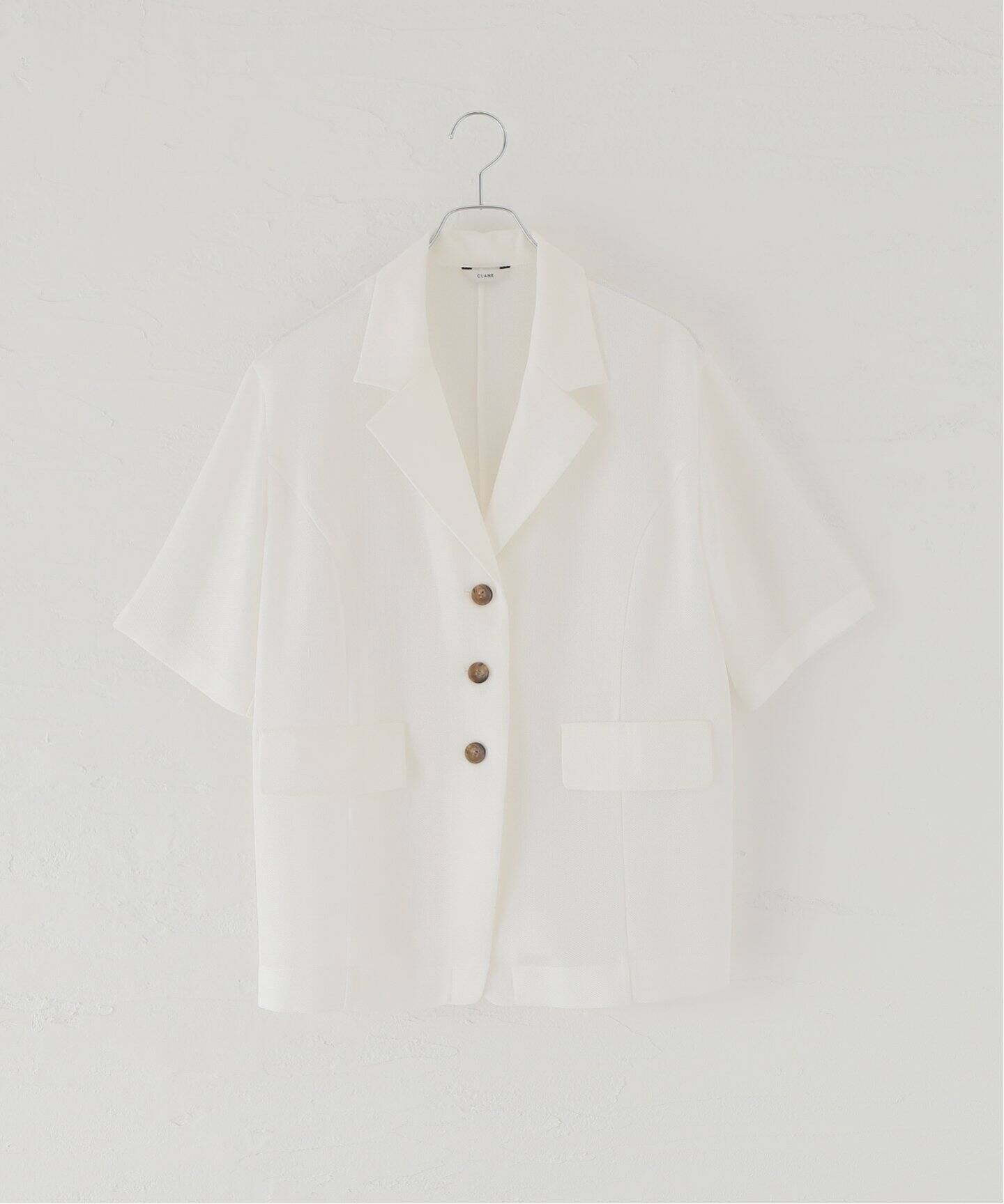 CLANE / クラネ】MESH HALF SLEEVE JACKET（テーラードジャケット  