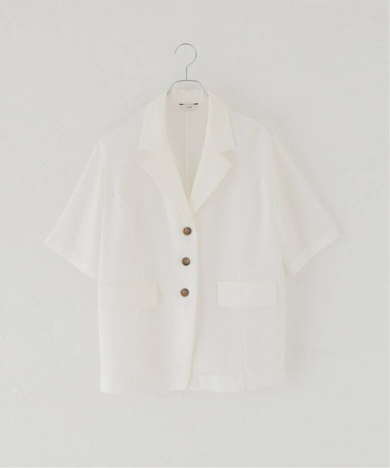 CLANE / クラネ】MESH HALF SLEEVE JACKET（テーラードジャケット 