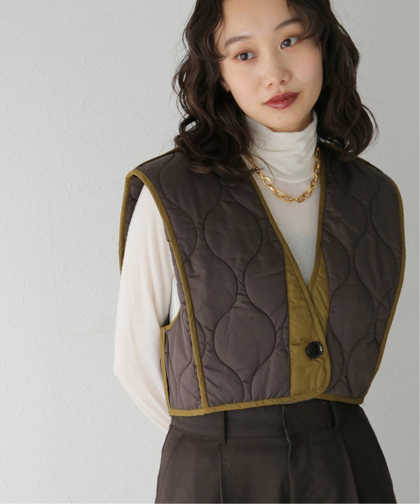 TODAYFUL / トゥデイフル】Quilting Short Vest（中綿・キルティング 