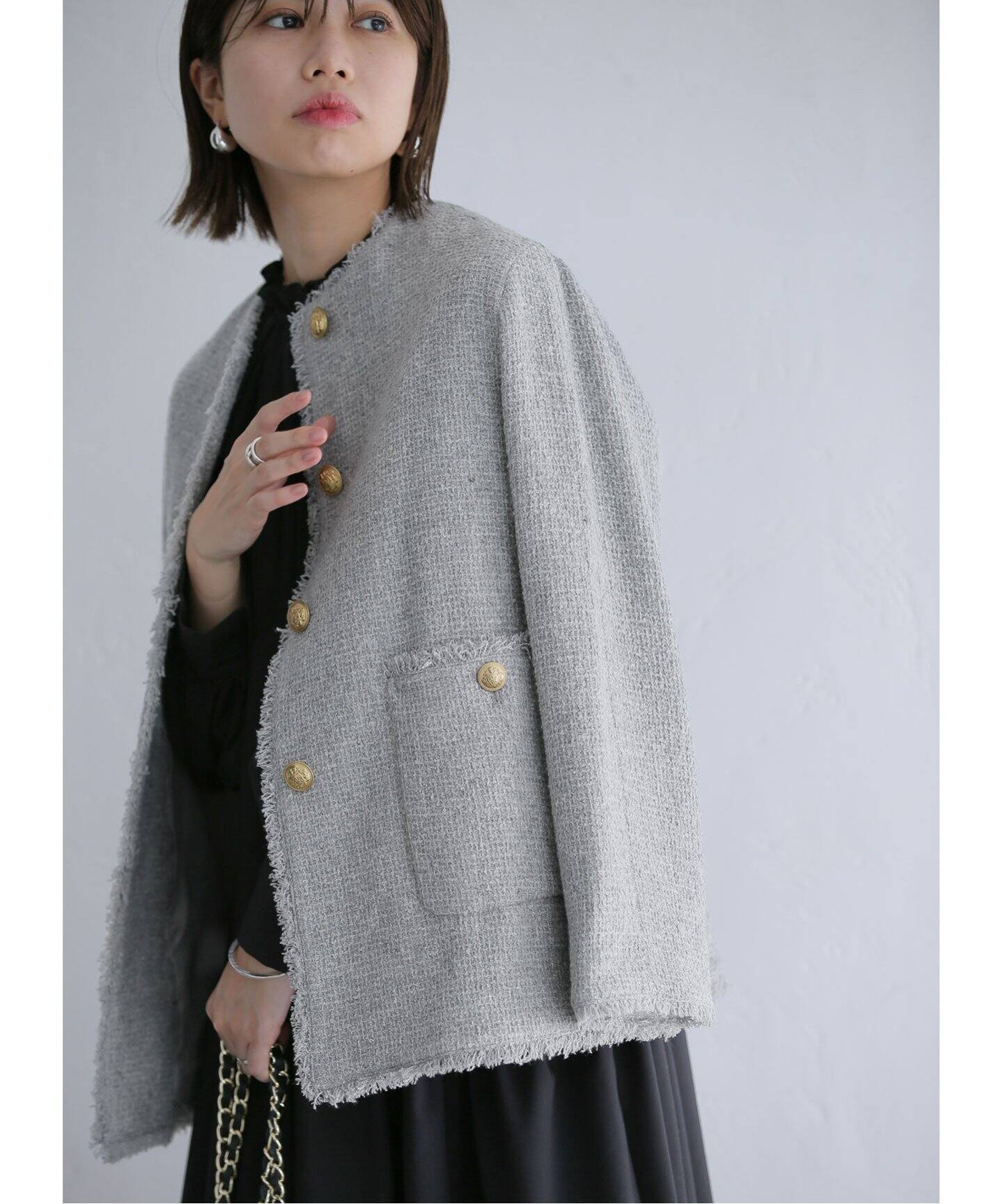 ツィードジャケット（ノーカラージャケット）｜La Totalite（ラ  