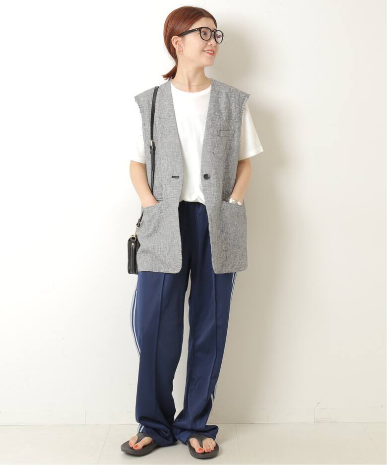 リネンスリーブレスオーバージャケット（ジレ）｜Spick and Span 