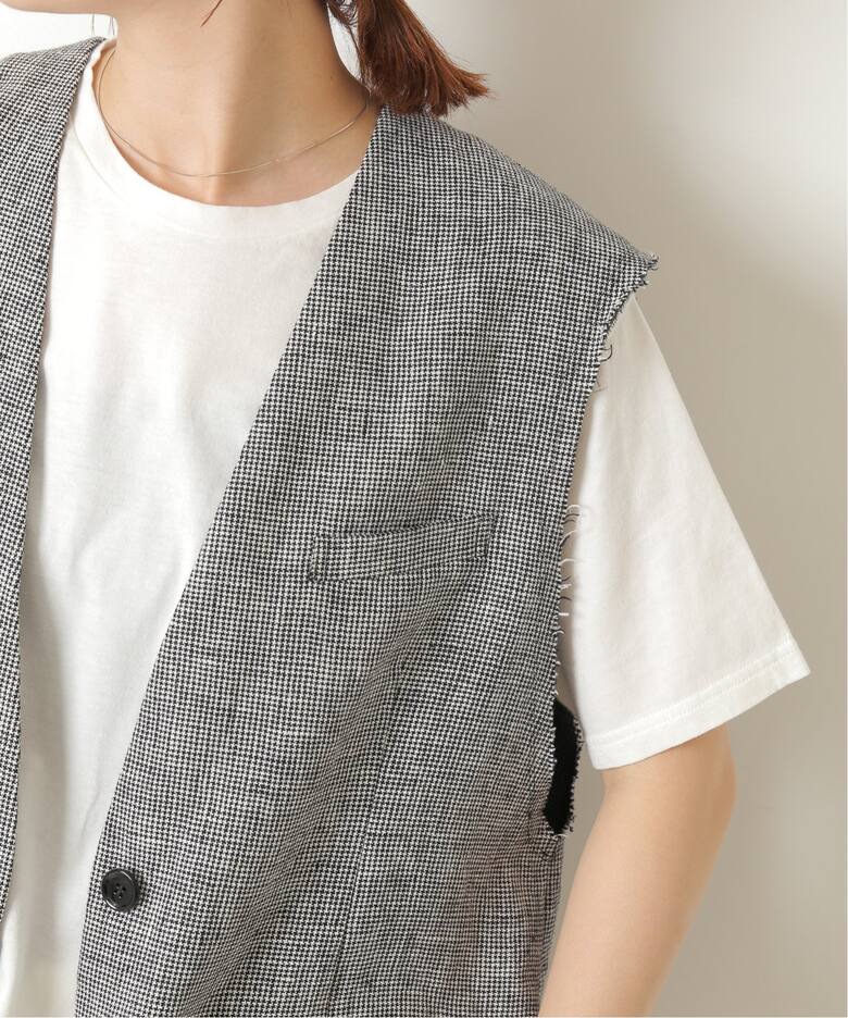 リネンスリーブレスオーバージャケット（ジレ）｜Spick and Span 