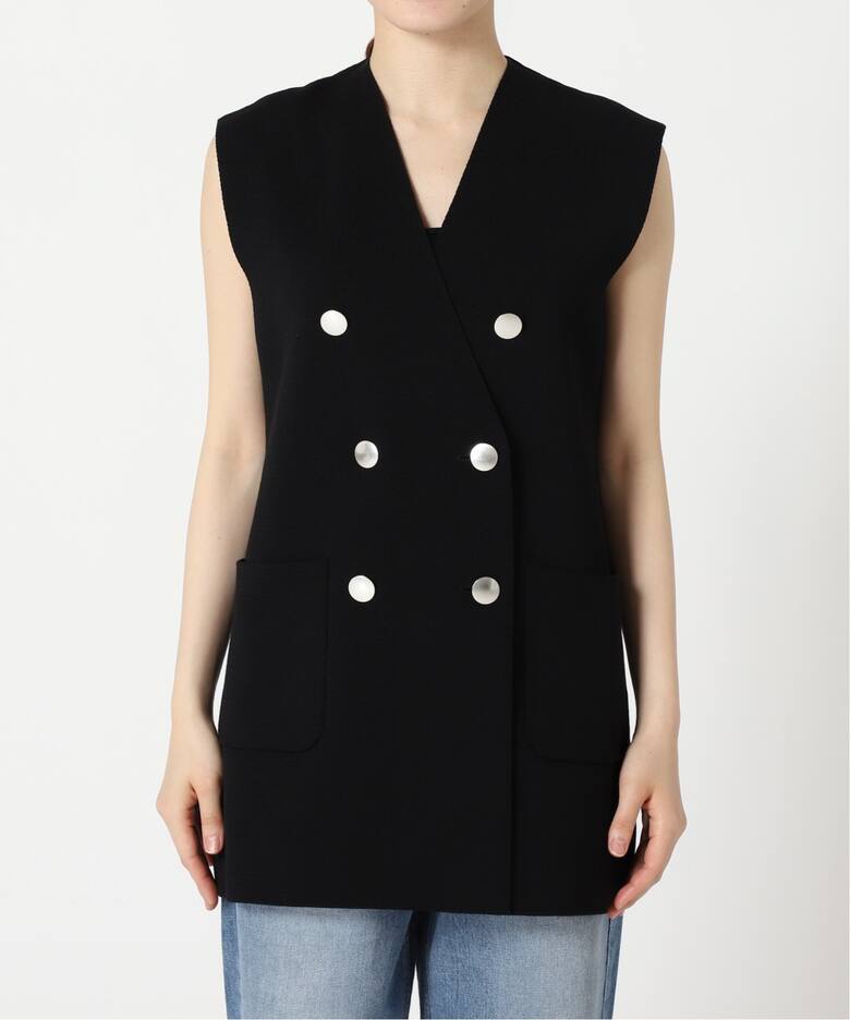 ミラノリブメタル釦ニットジレ（ベスト）｜Spick and Span（スピック 