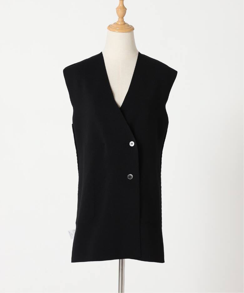 ミラノリブメタル釦ニットジレ（ベスト）｜Spick and Span（スピック 