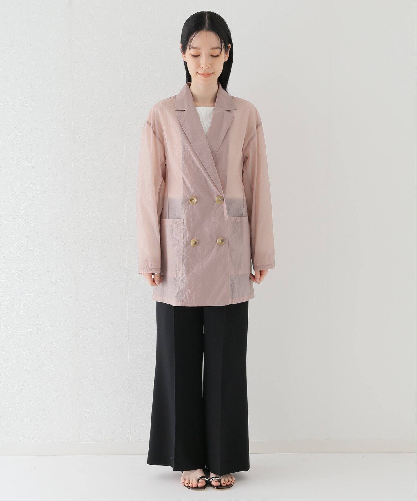 Spick&Span】サテンシャツジャケット フィットパル 